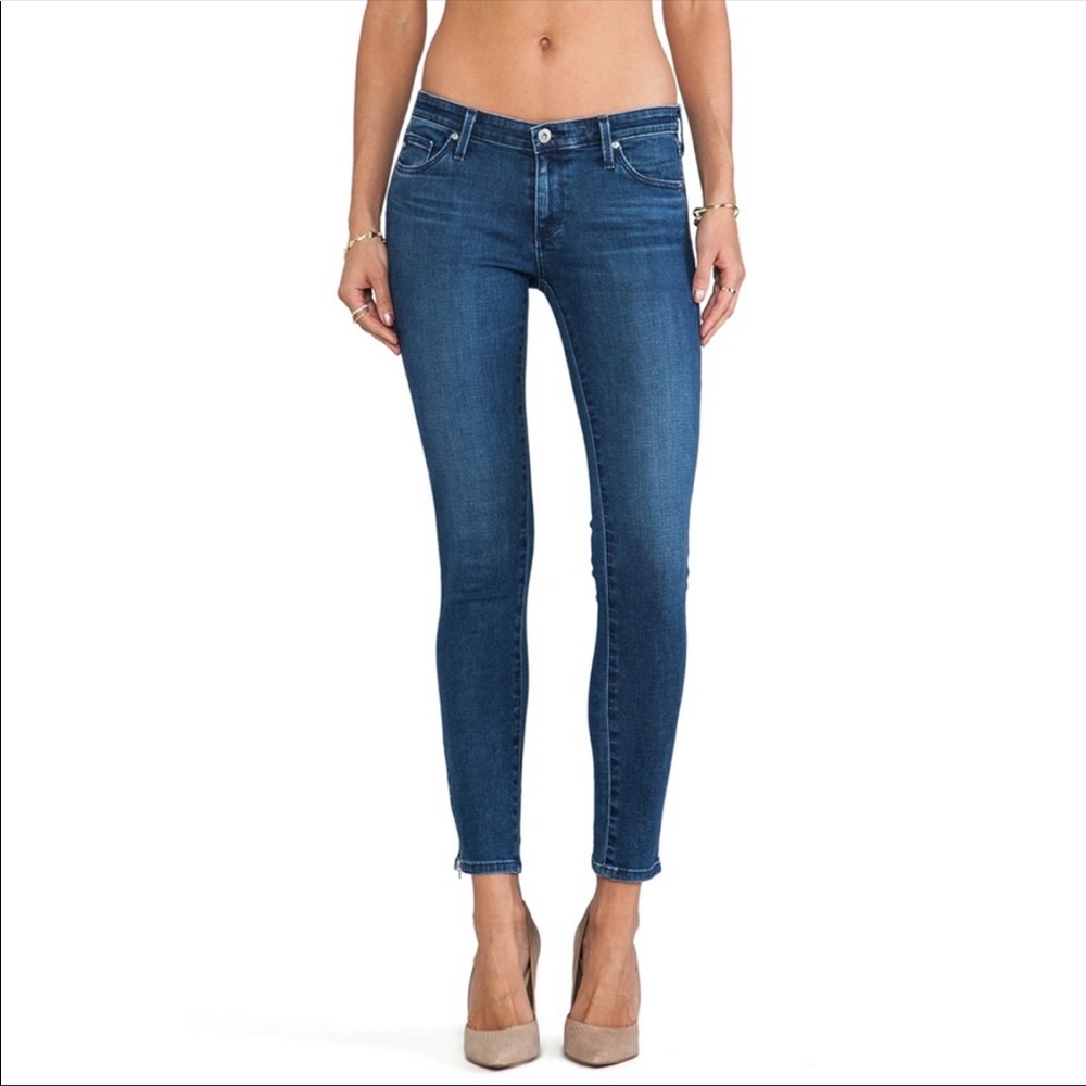 NWT AG Ankle Zip Up Skinny Jeans